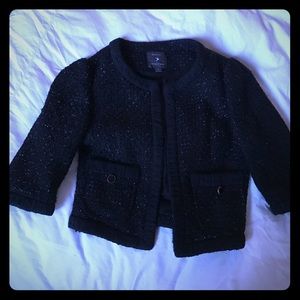 Forever 21 cropped boucle jacket, s