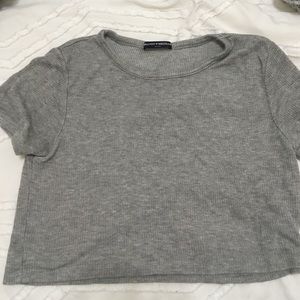 Brandy Melville Grey Crop Top