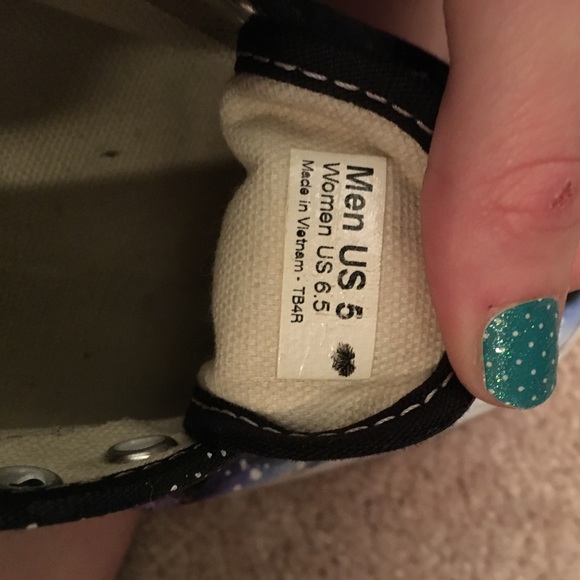 Vans hand painted Galaxy slip on shoes - Picture 3 of 3