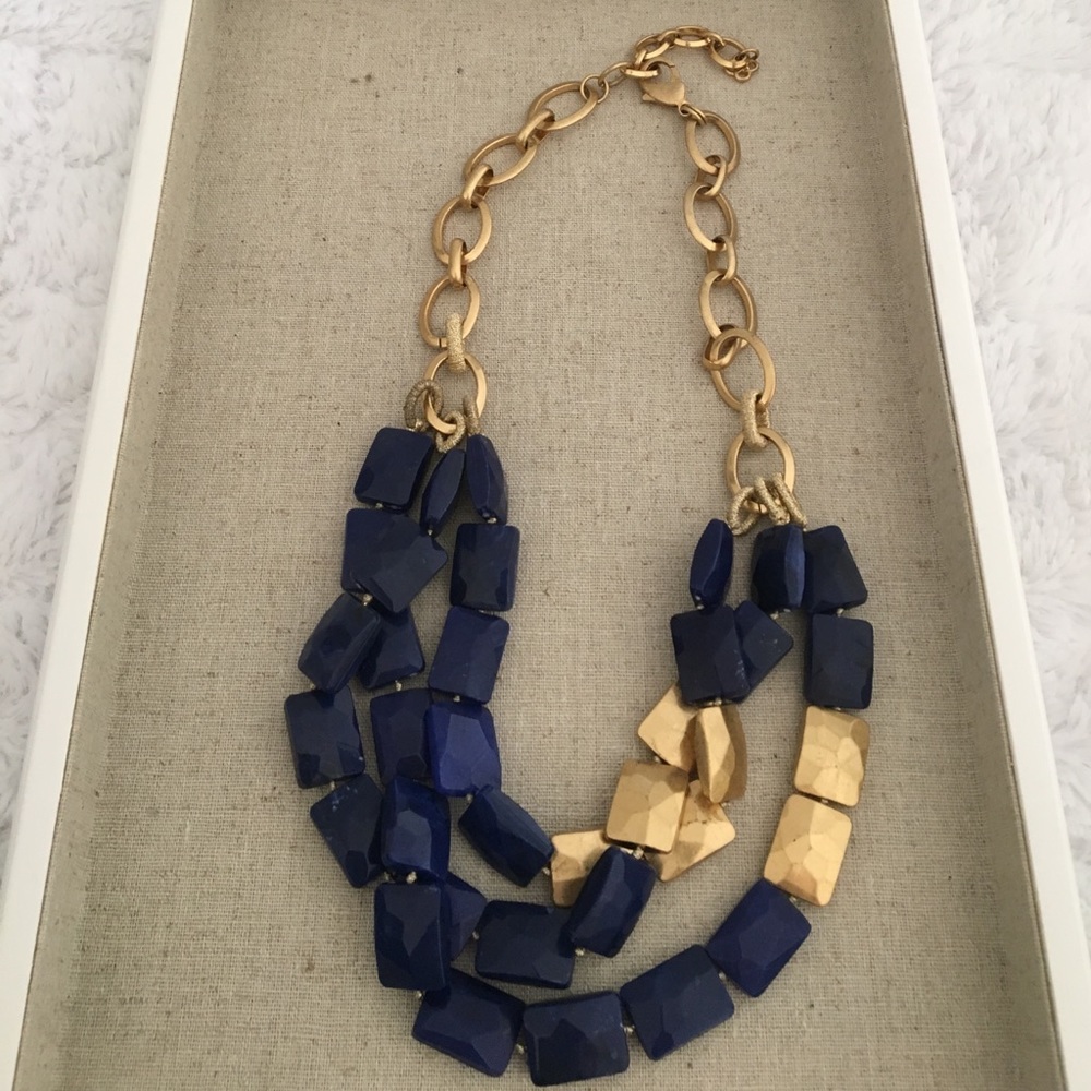Stella + Dot Blue Statement Necklace