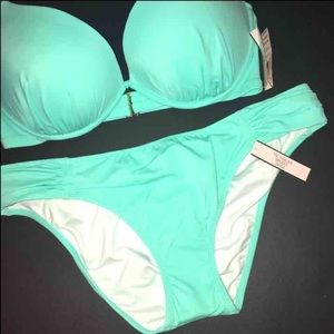 NWT victoria secret teal swimsuit !