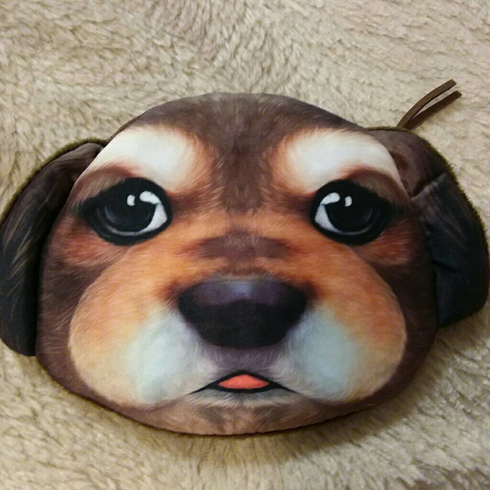 Dog zipper coin purse