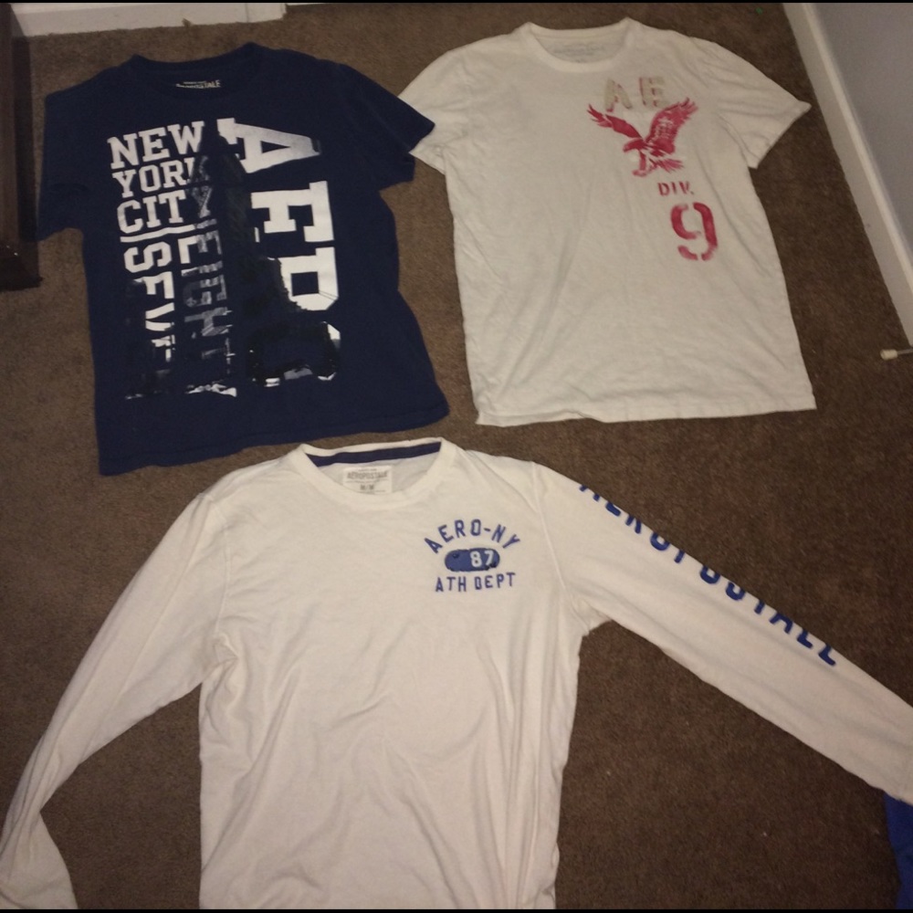 AMERICAN EAGLE & AERO SHIRT BUNDLE