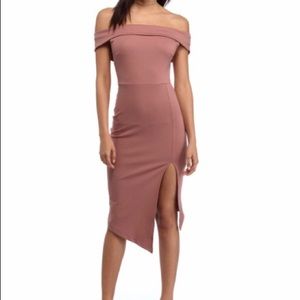 Playful Mauve Midi Dress