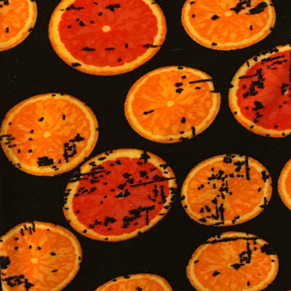 LuLaRoe 💥ORANGE 🍊 SLICE💥 leggings TC **EUC**