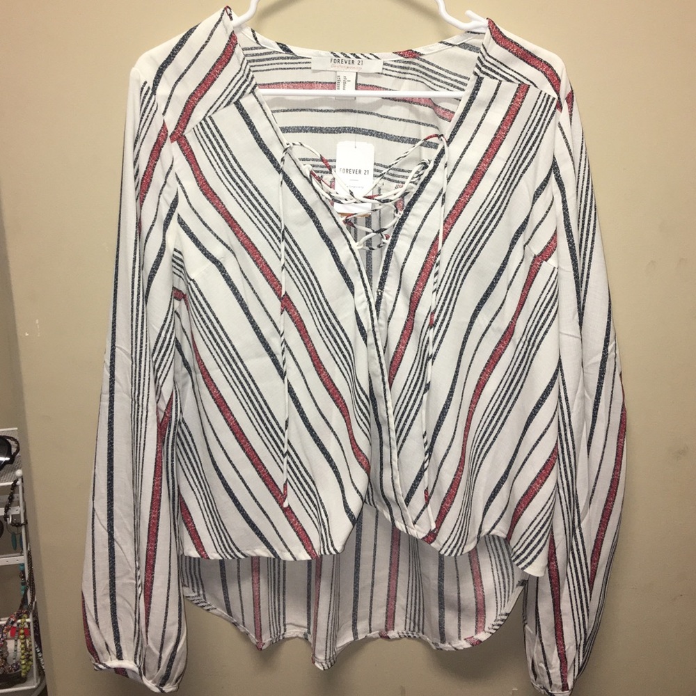 forever 21 lace up top