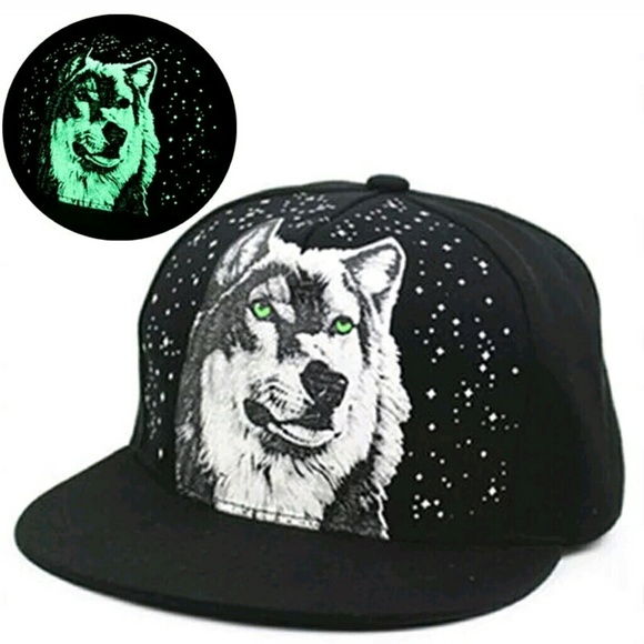 Luminous Lone Wolf Snapback. Unisex ☆ $25. - Picture 2 of 5