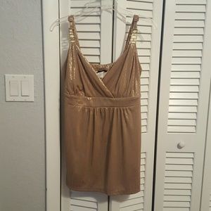 Torrid Gold Tank Top