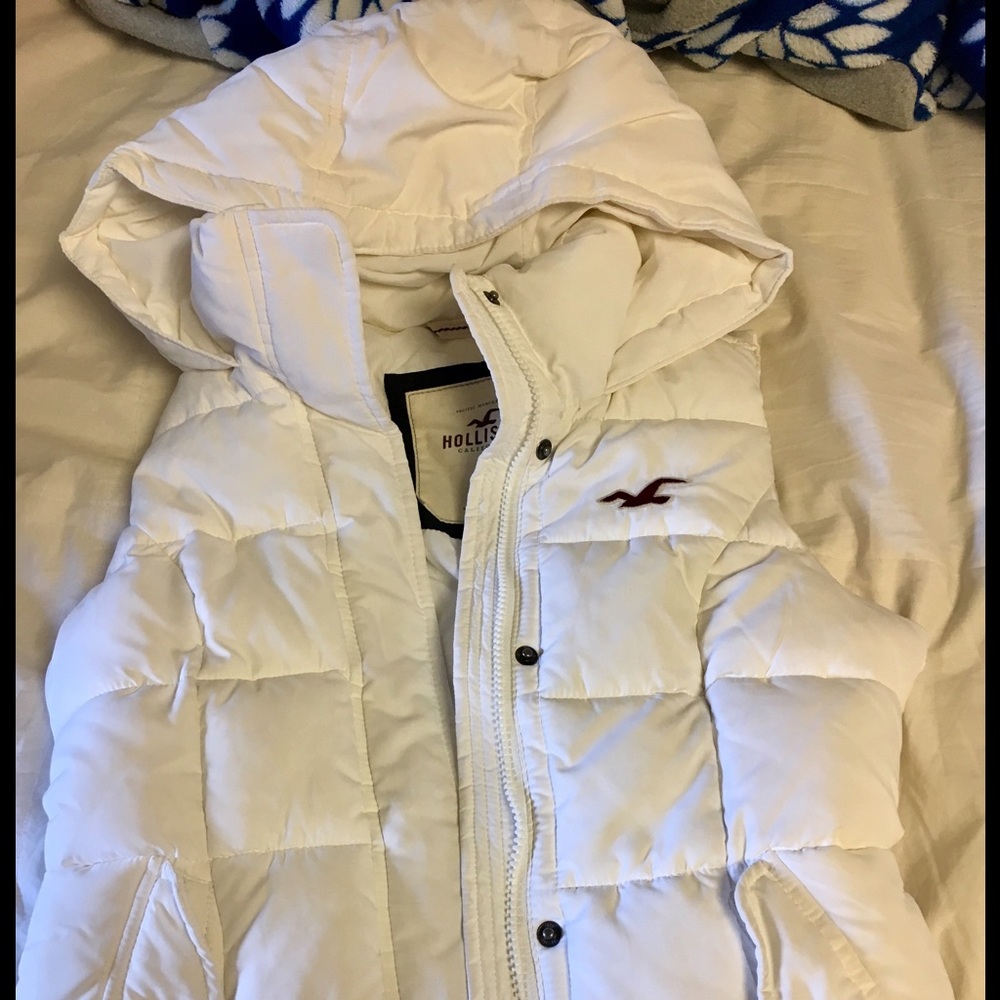 Holister Down Puffy Vest w Hood