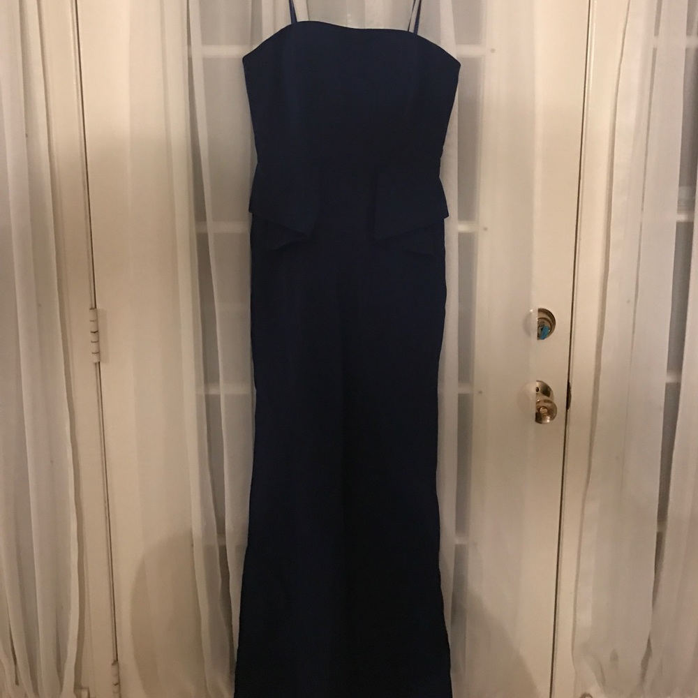 navy prom dress