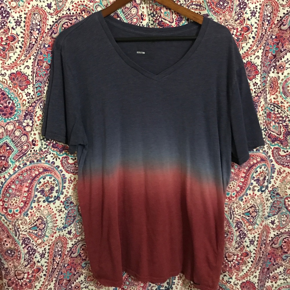 Men's Ombre V-neck