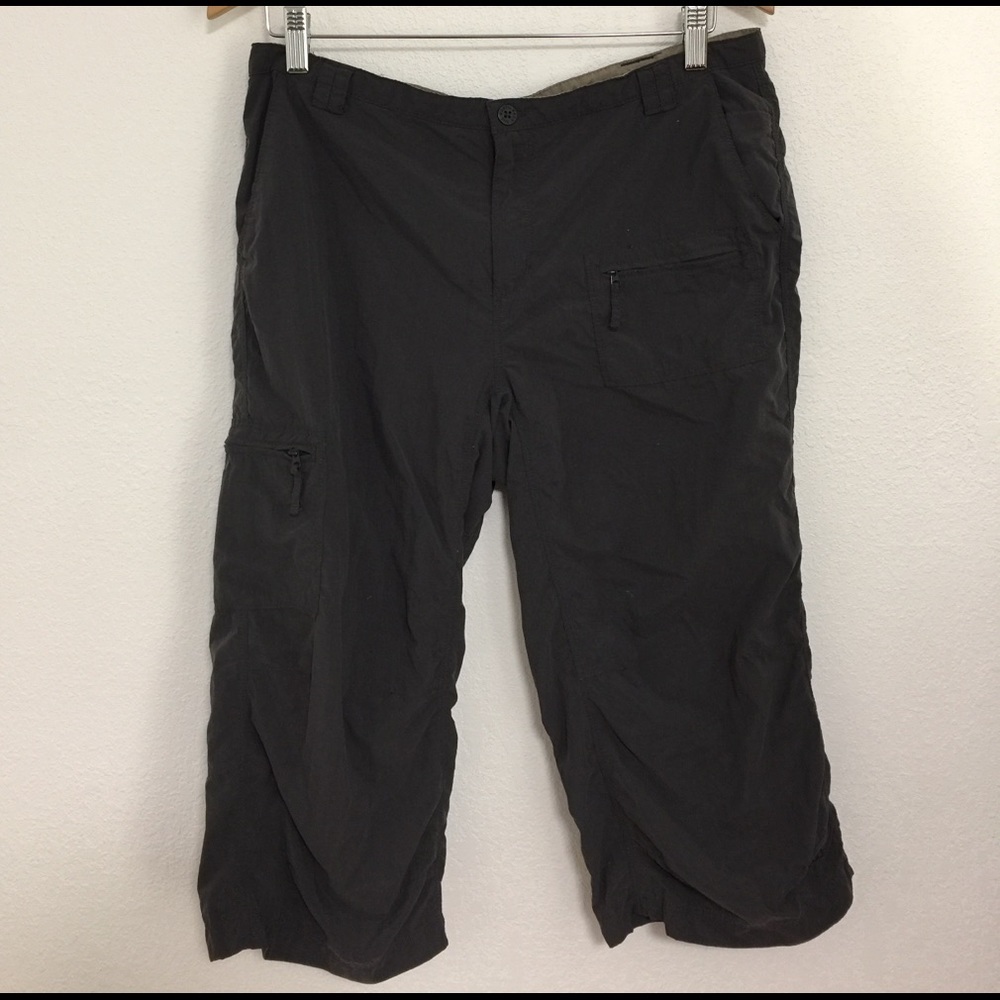 Size 10 women's The North Face grey capris