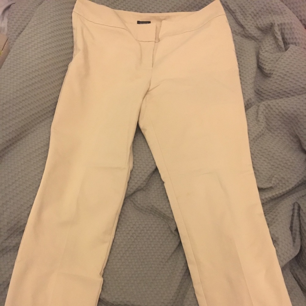 Cream colored work slacks