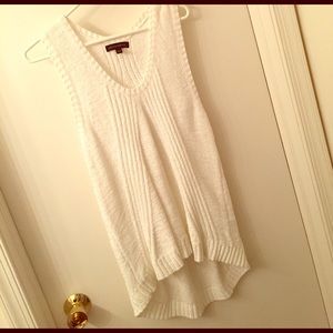 White Banana Republic High-Low Sweater Vest - Sz M
