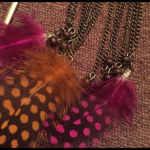 HANDMADE: mismatch suede + Swarovski feather ears - Picture 4 of 6