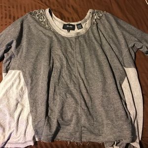 Three quarter length sleeve sweater