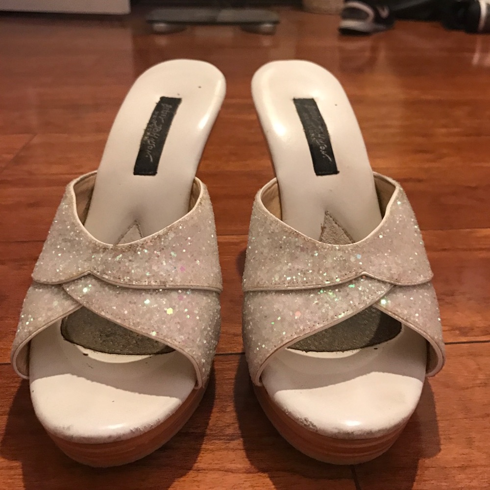 Betsey Johnson vintage sparkly heels- run small