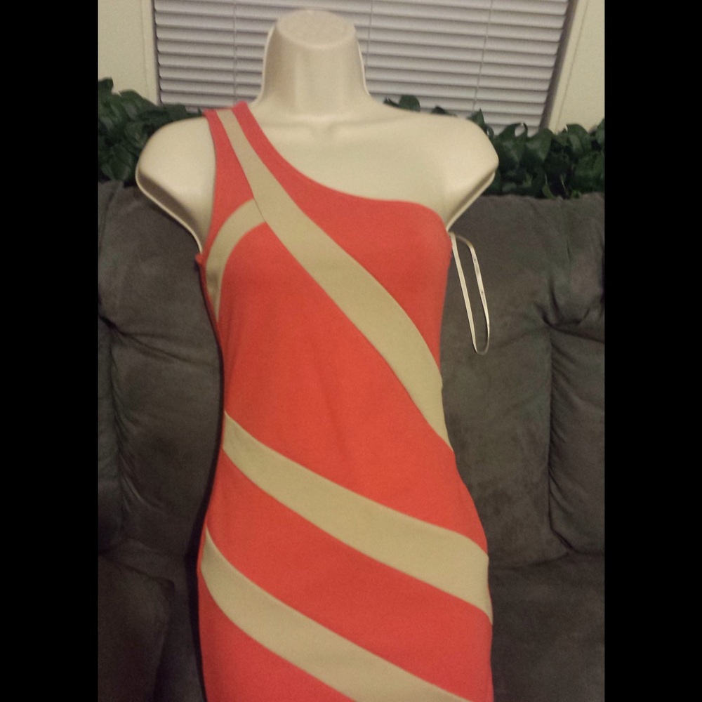 Forever 21 dress,orange (peach)and cream