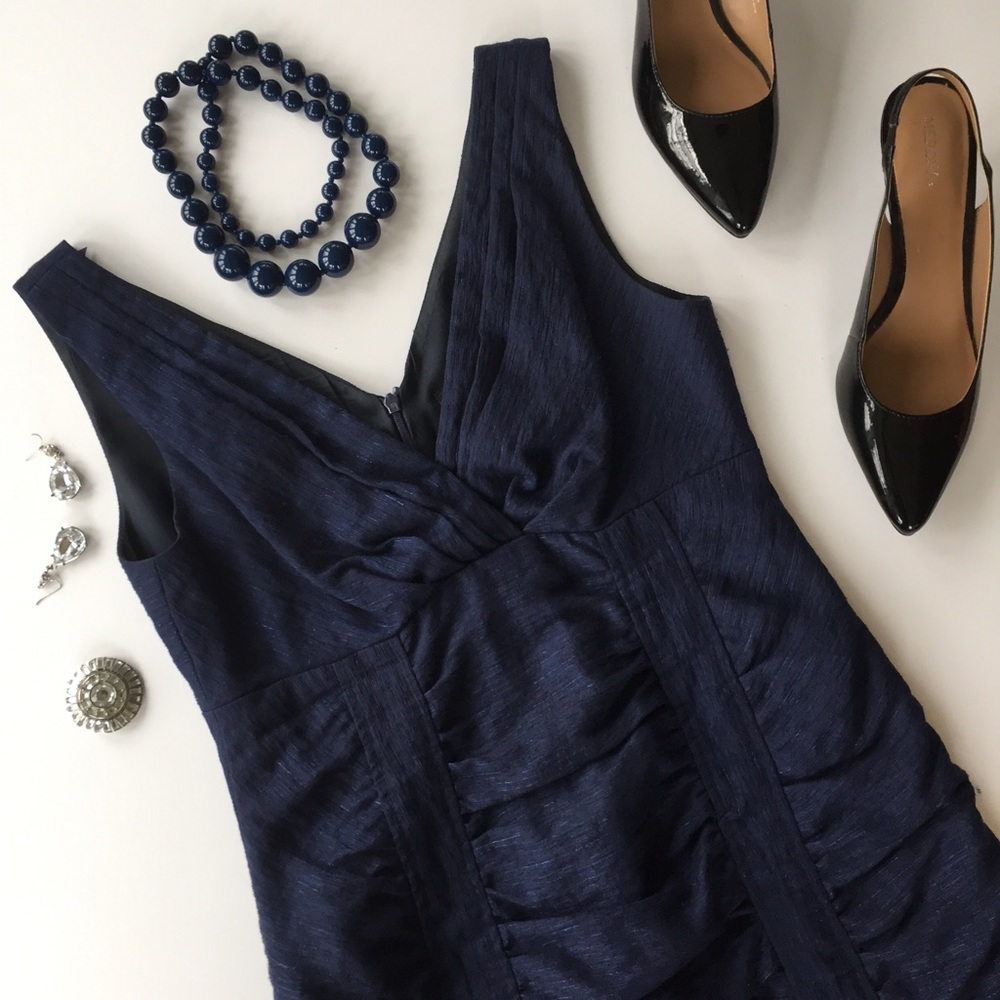 Anthropologie • Nanette Lepore Navy sheath dress