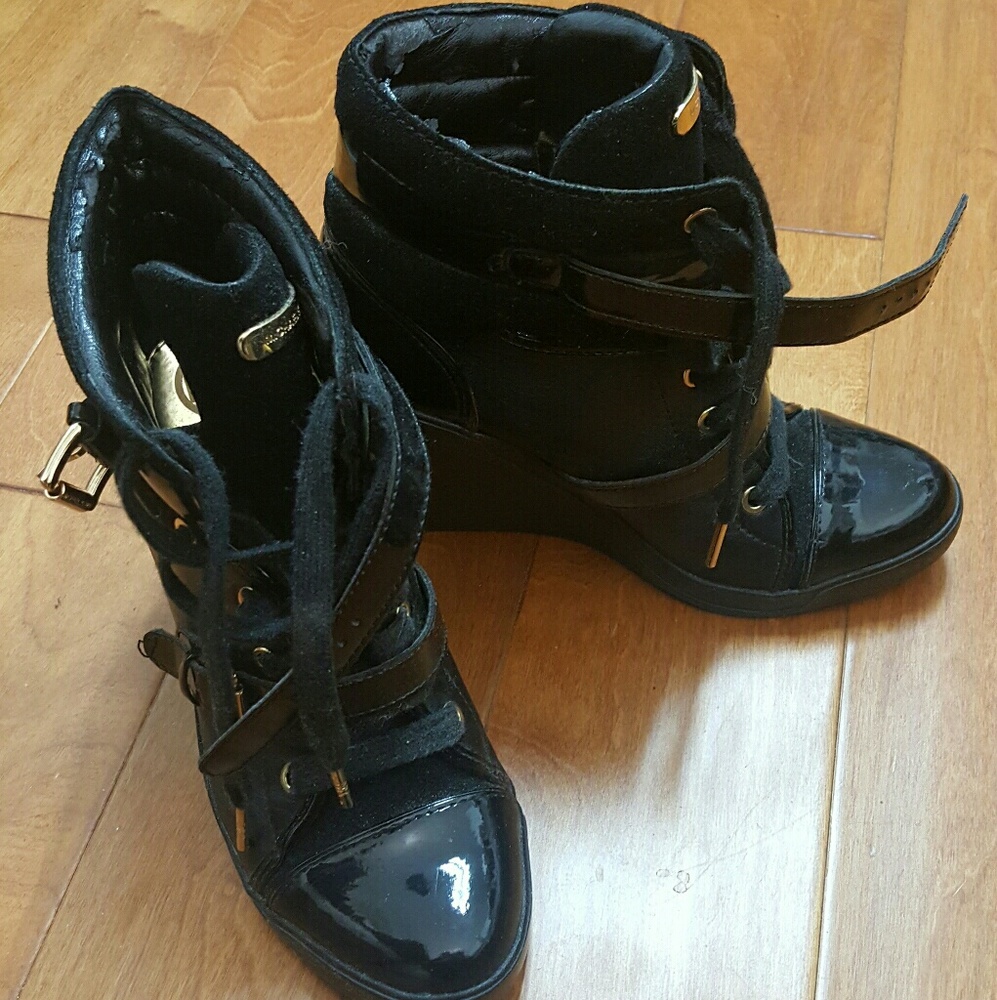 Michael Kors Wedge Sneakers size 8 Black