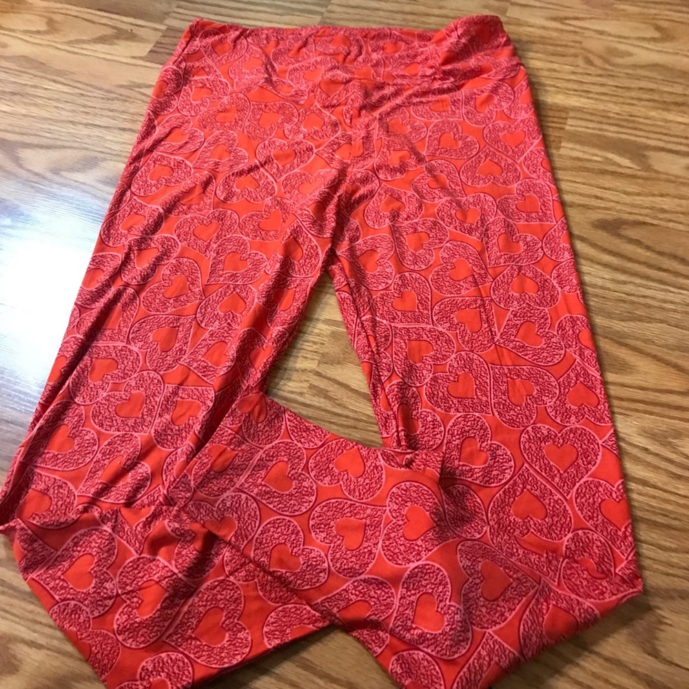 Lularoe Heart leggings, TC, NWOT