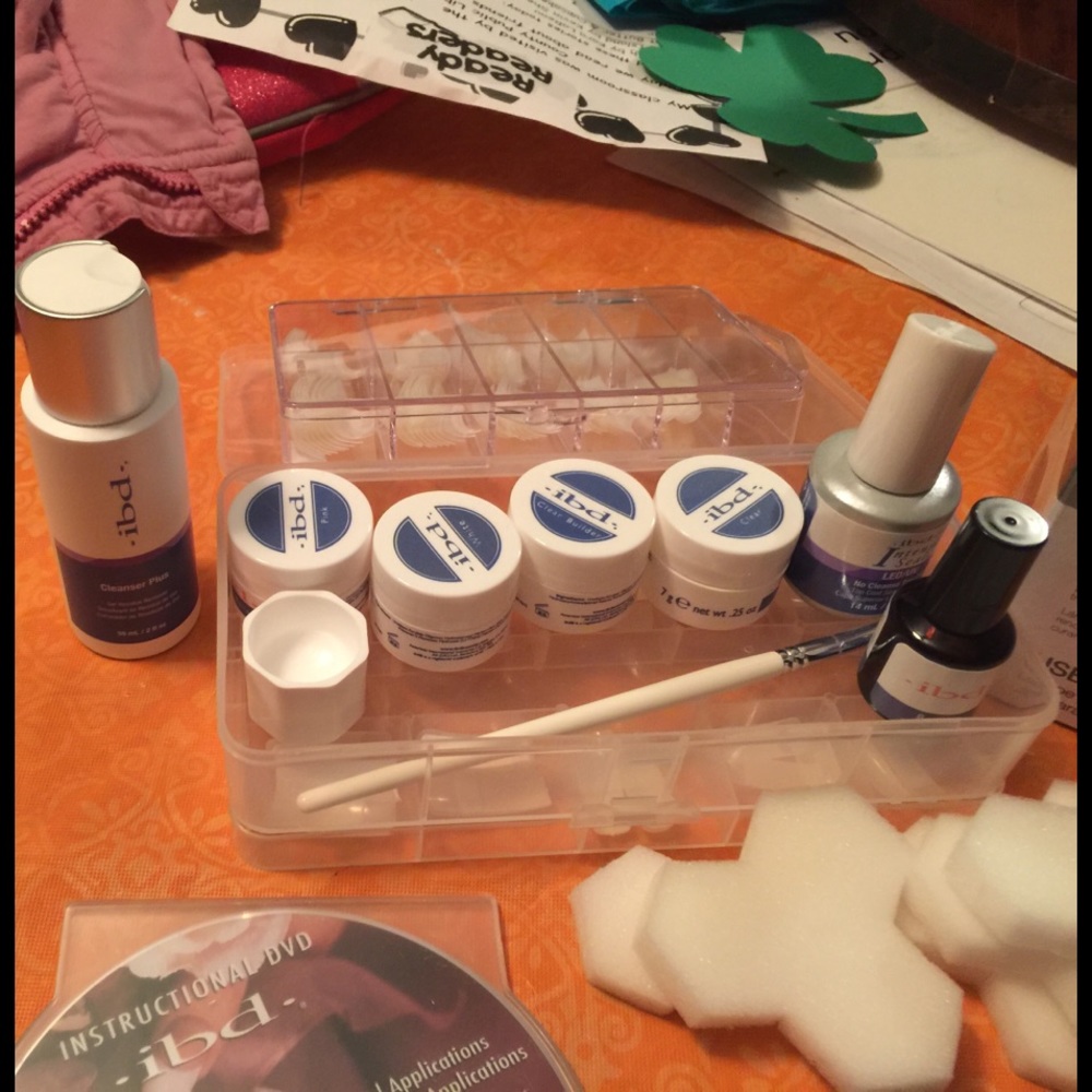 IBD gel nail set with USB LED nail light