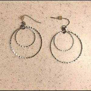 Silver hoop earrings