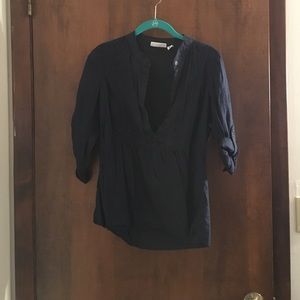 Half button down long sleeve top