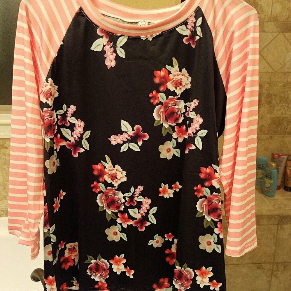 Floral Baseball Shirt