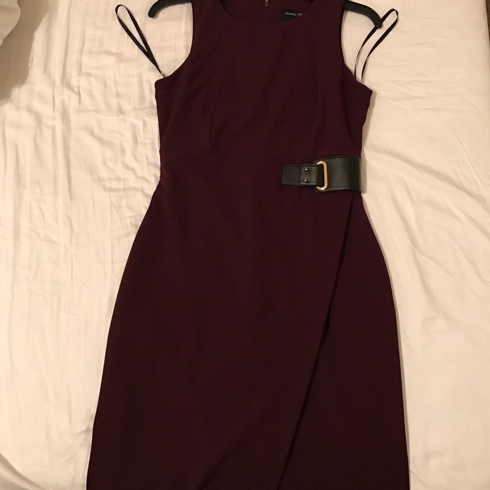 Maroon Ivanka Trump Dress