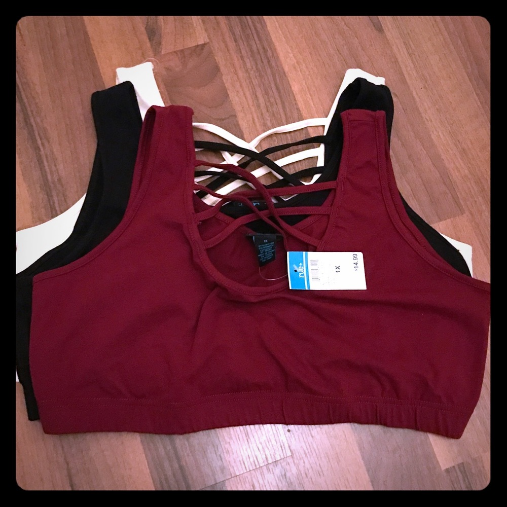 Rue 21 BRAND NEW WITH TAGS caged bralettes