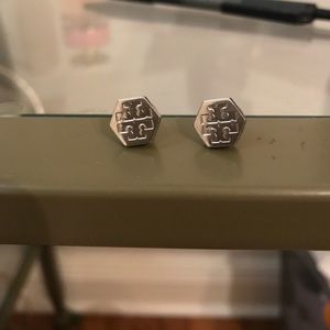Authentic Tory burch earrings silver