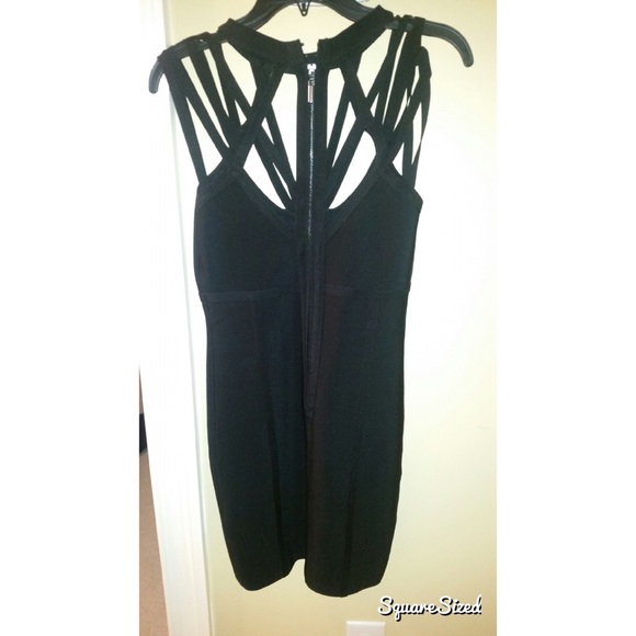 Bebe black short cocktail dress. - Picture 2 of 2