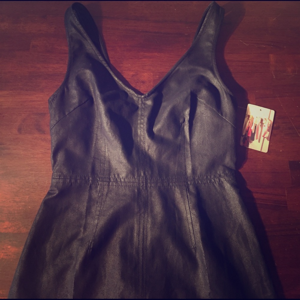 Silence + Noise Faux Pleather Dress