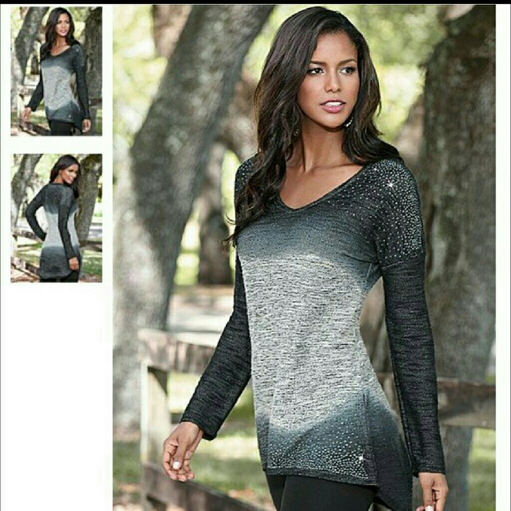 Venus Embellished Ombre Sweater