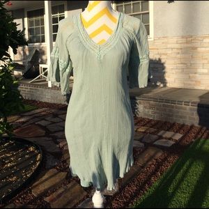 Summery Sea Foam Green Dress Small