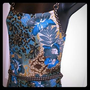 Asymmetrical Midi Belted Sundress