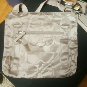 Silver Coach Crossbody