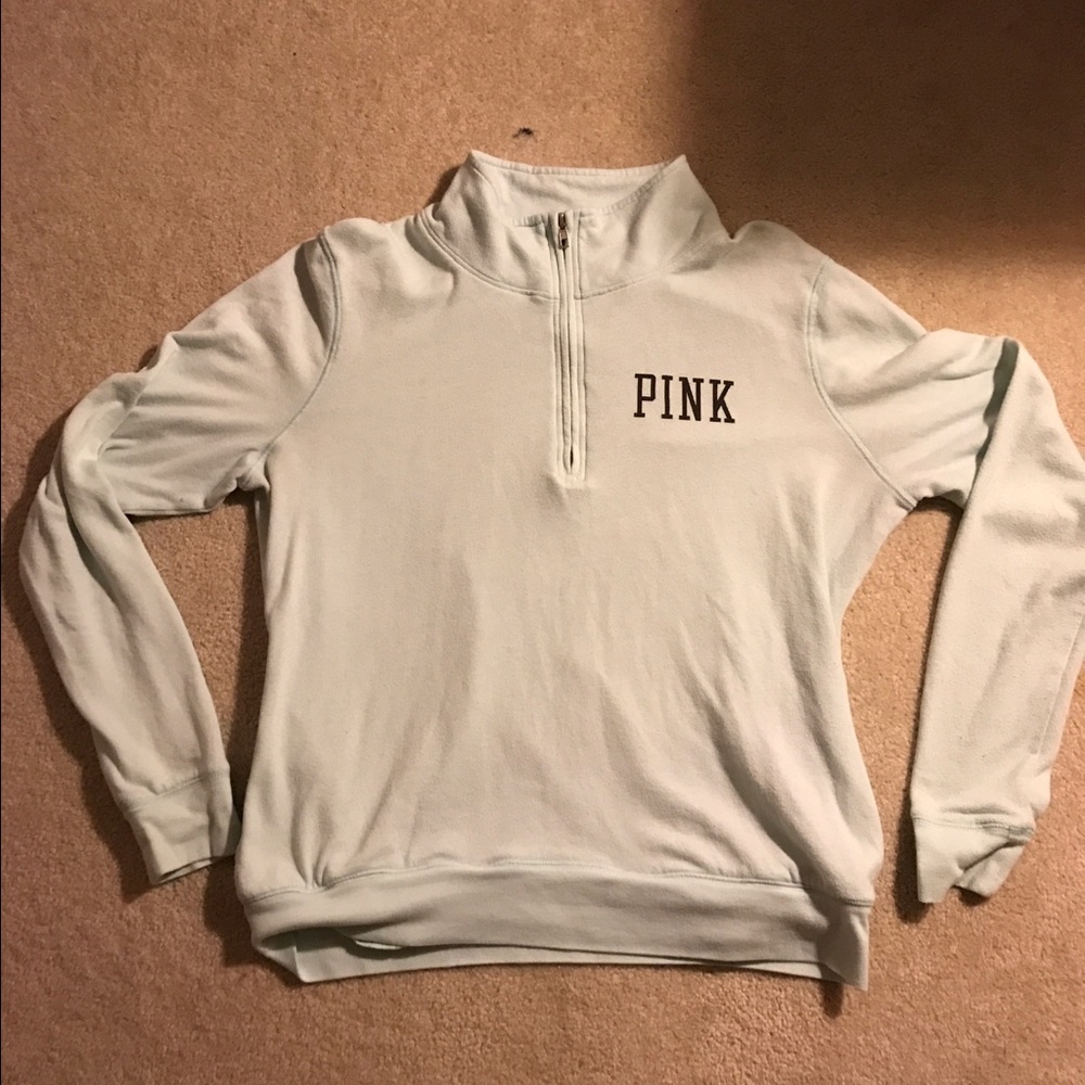Pink light blue sweatshirt