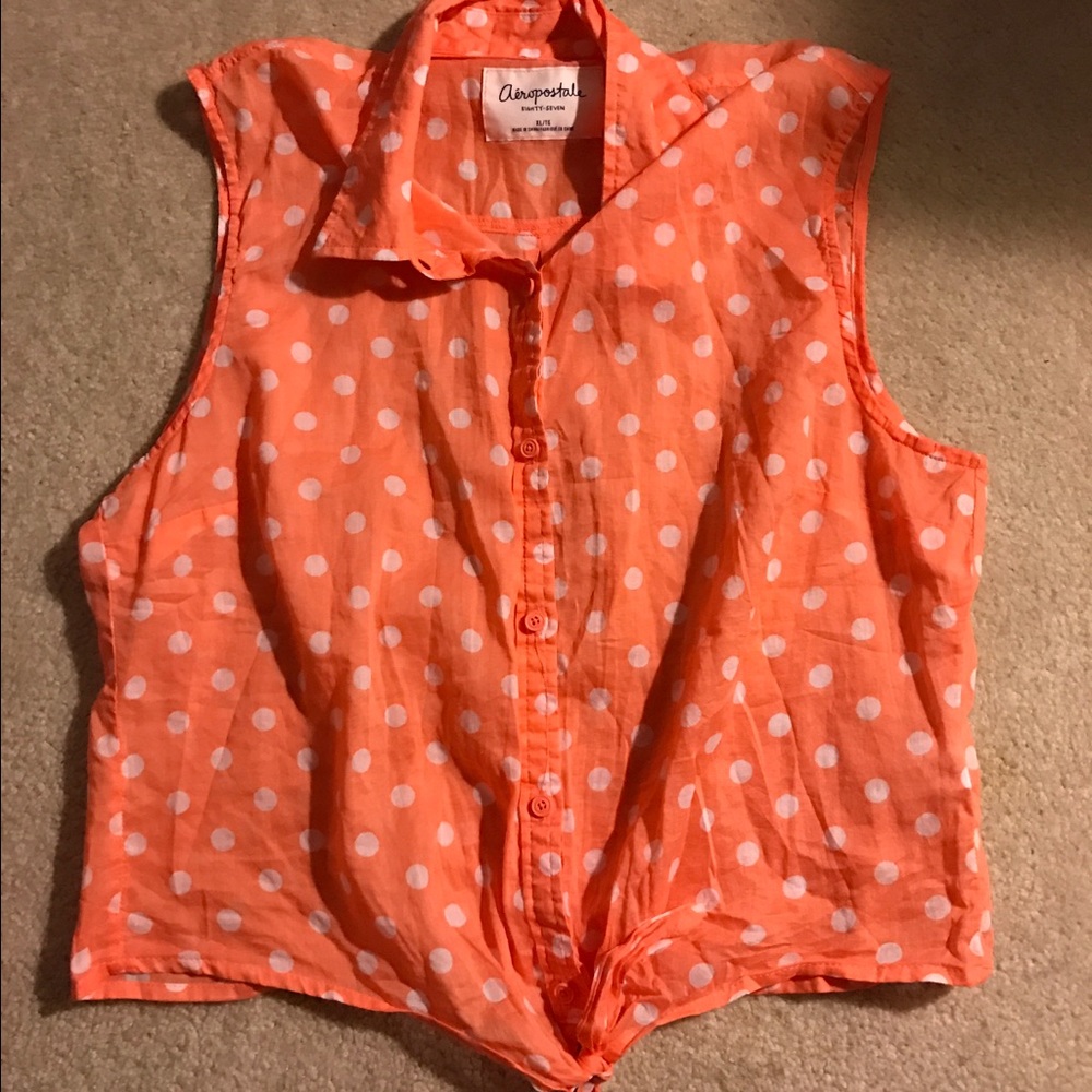 Polka dot tank top
