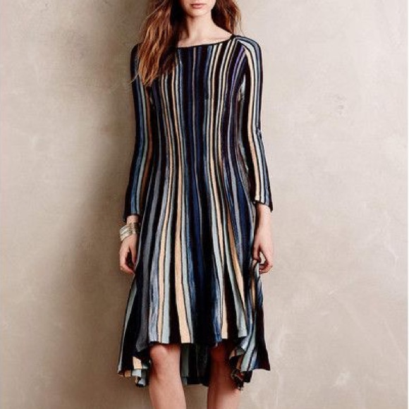 Anthropologie Dresses & Skirts - Anthropologie Swing Dress by Moth, Striped, Small
