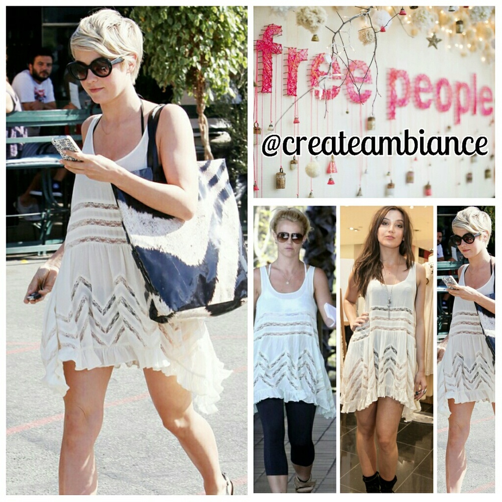 Free People Print Trapeze Slip Dress