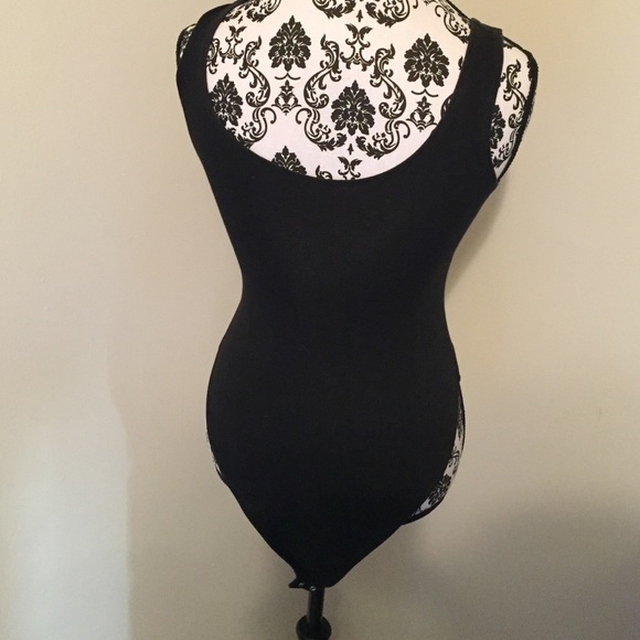 Tasmanian Devil Black Cotton/Spandex Bodysuit - Picture 2 of 4