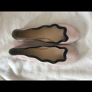 Jcrew scalloped-rim flats