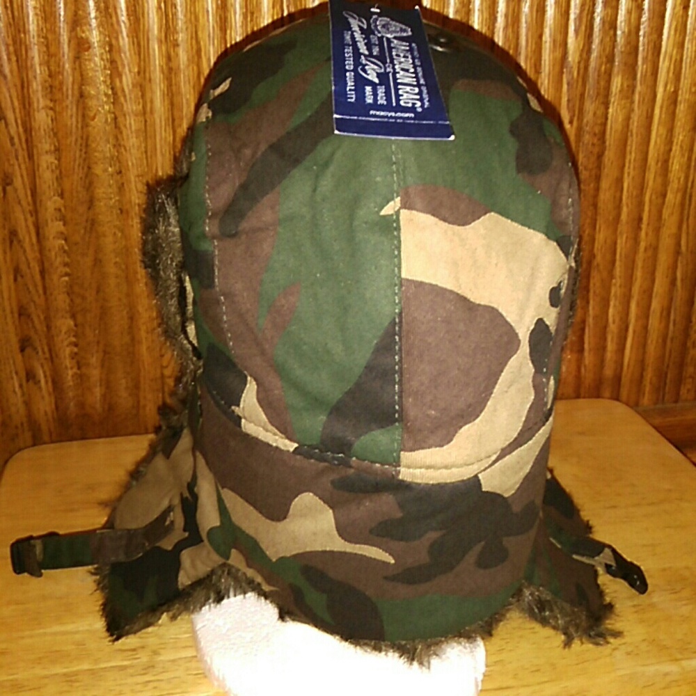 $12 FLASH SALE CAMO AVIATOR HAT - Picture 3 of 4