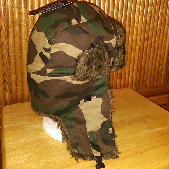 $12 FLASH SALE CAMO AVIATOR HAT - Picture 2 of 4