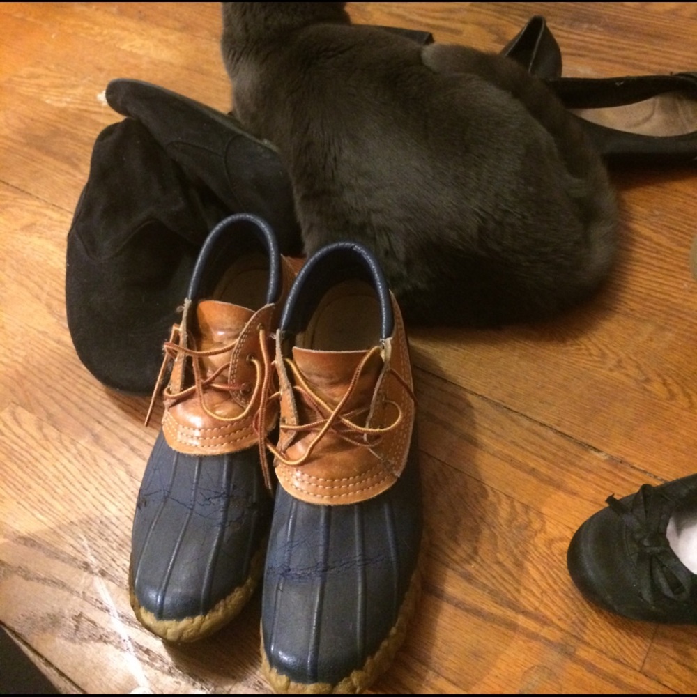 Well loved L.L bean vintage duck boots