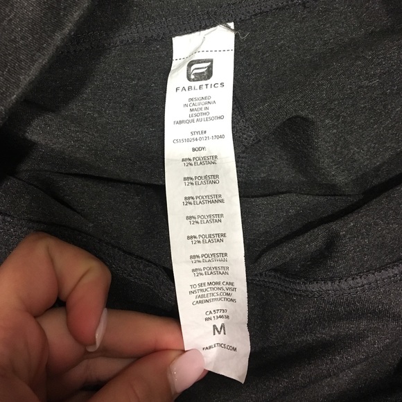 Charcoal gray crop leggings - Picture 3 of 3