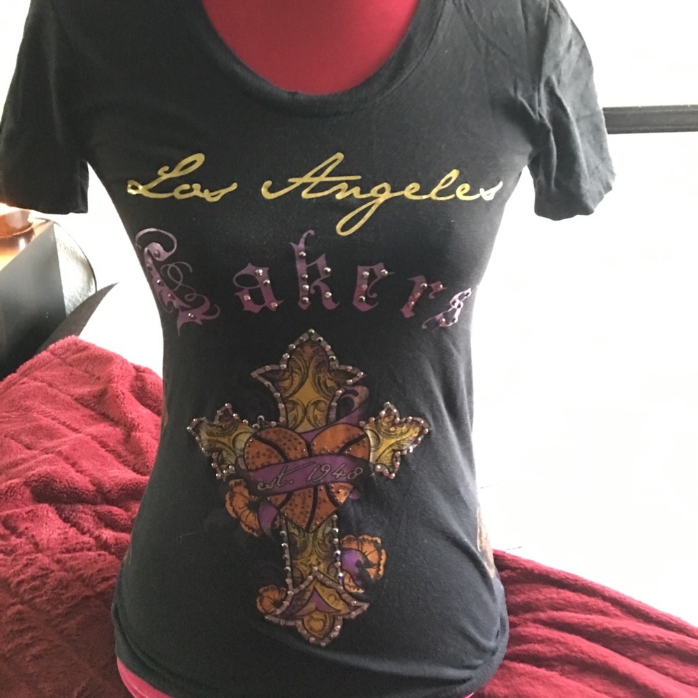 🙏REMEMBER KOBE🙏LA LAKERS, "BLING" ANGEL WING TEE
