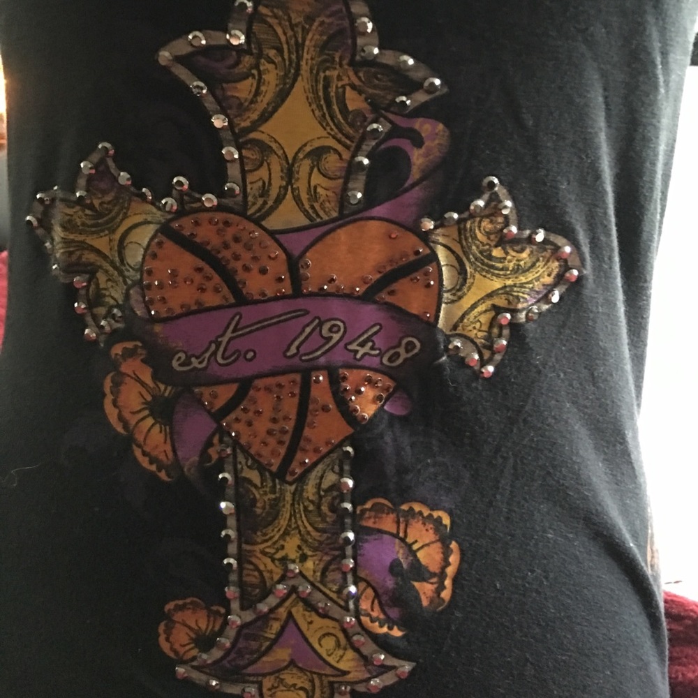 🙏REMEMBER KOBE🙏LA LAKERS, "BLING" ANGEL WING TEE - Picture 3 of 4